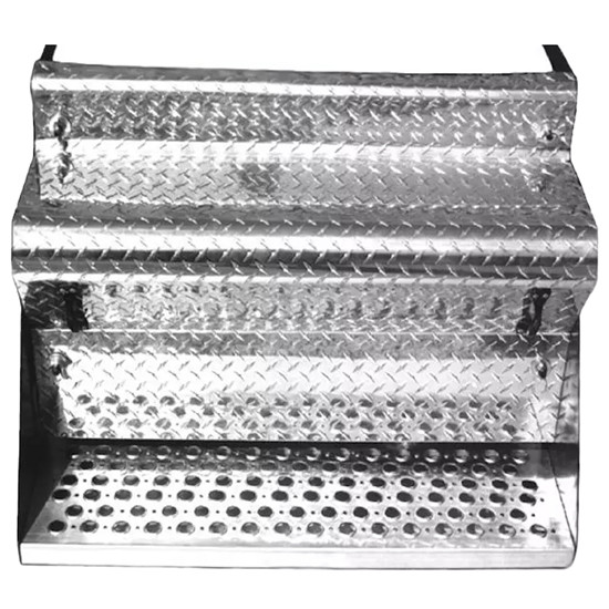 BESTfit Diamond Plate Aluminum Tool Box Assembly W/ Lock- Passenger Side- 40 X 25 X 24 Inch For Kenworth T800, W900