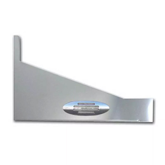 3.5 Inch Stainless Steel Sleeper Extension Panel W/ 2 G4 Marker Lights- Amber LED/ Clear Lens For Peterbilt 379 W/ 78 Inch Sleepers