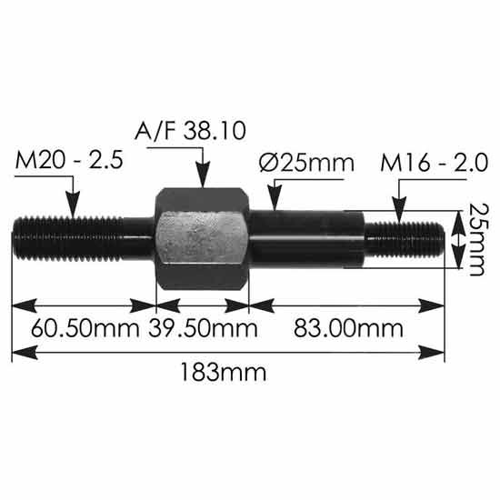 Shock Upper Mounting Stud For Kenworth