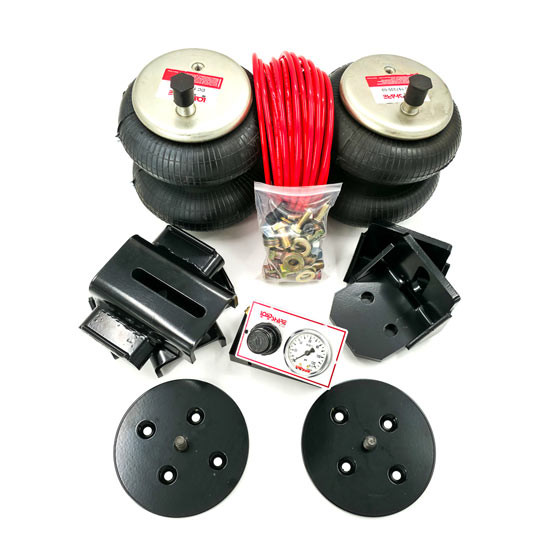 Load- Share Steer Air Ride Kit Fits 4.0 Inch Leaf-Spring With Square-Top U-Bolts & Standard U-Bolt Spacing