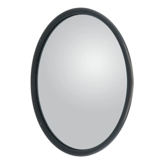 8.5 Inch Round Convex Offset Mount Mirror W/ 5/16 Inch Plastic Ball Stud