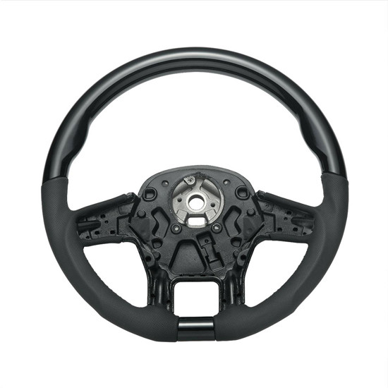 18" YourGrip Leather & Wood Candy Color Steering Wheel For Peterbilt 579 & Kenworth T680
