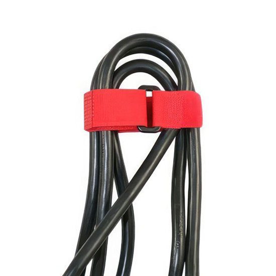Hook & Loop Velcro Strip-Tie Fasteners With Buckle, 8 Inch - 8 PCS