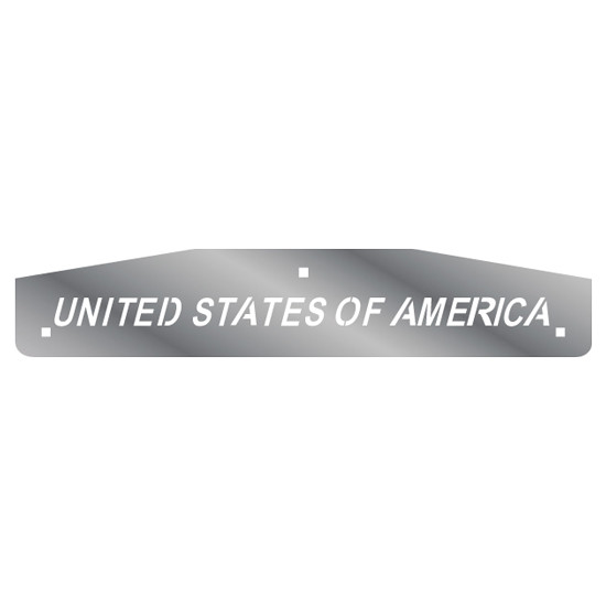 24 Inch Stainless Steel Designer Cut-Out Mud Flap Weights