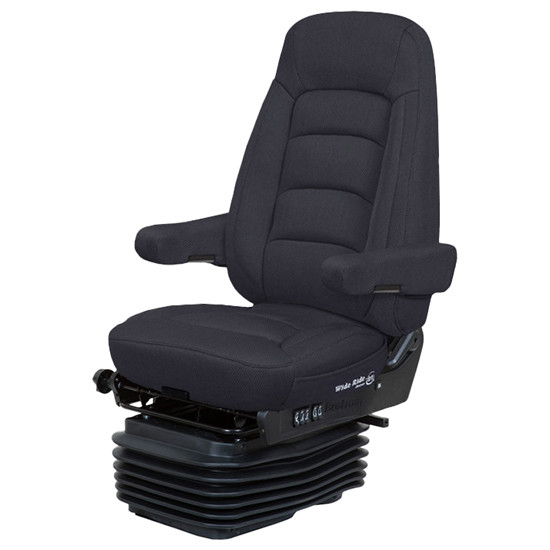 Black Endura Cloth Bostrom Wide Ride Serta LoPro High Back Seat W/ Heat, Swivel & Low Base