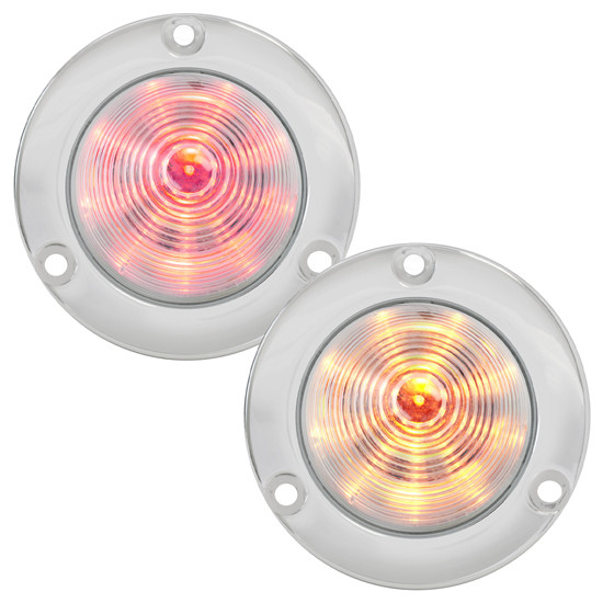 2 Inch Beehive Light W/ Stainless Steel Rim, Pigtail & LED Color Options