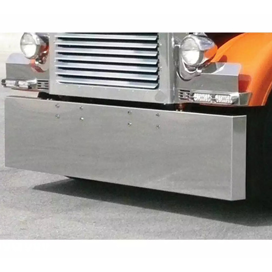 Classic Polished Stainless Steel Bumper For Peterbilt 359 1973-1986
