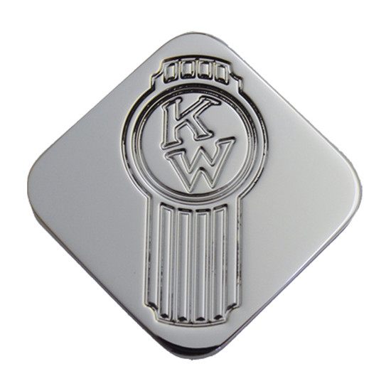 Kenworth Square Chrome-Plated Aluminum Air Brake Knob