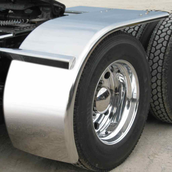80 Inch Stainless Steel Rollin’ Lo Half Fender W/ 35 Inch Drop