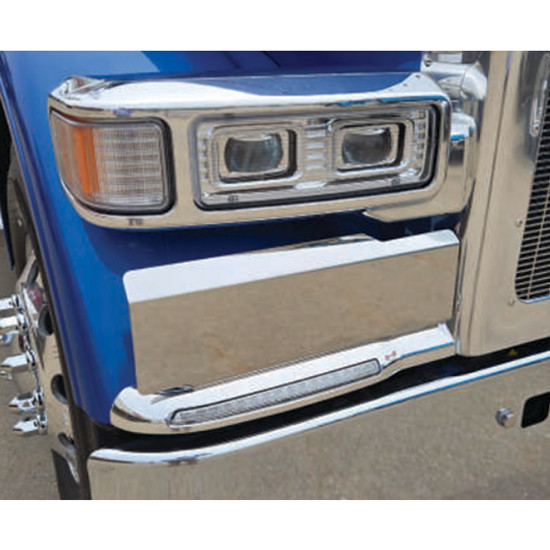 Stainless Steel Step Mount Fender Guard For Peterbilt 589