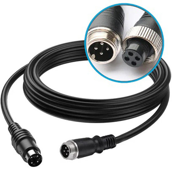 Heavy Duty 4 Pin Cable For Wired Cameras For 4G MNVR/ MDVR/ Back Up Systems