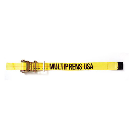 4 Inch Fixed End Strap W/ 20K Ratchet & Flat Hook