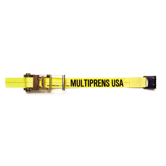 3 Inch Fixed End Strap W/ 15K Ratchet & Flat Hook