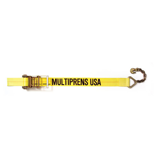 4 Inch Fixed End Strap W/ 20K Ratchet & Chain Anchor