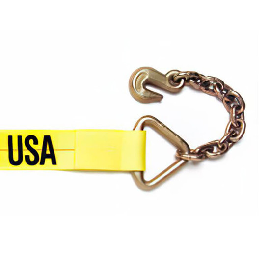 3 Inch Fixed End Strap W/ Chain Anchor