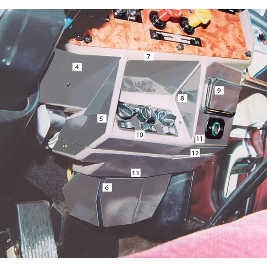 Turnpike Truck Trim Control Panel And Lower Dash Trims For Peterbilt