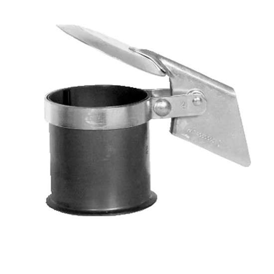 5.5 Inch Chrome Rain Cap For Peterbilt W/ Straight Stacks