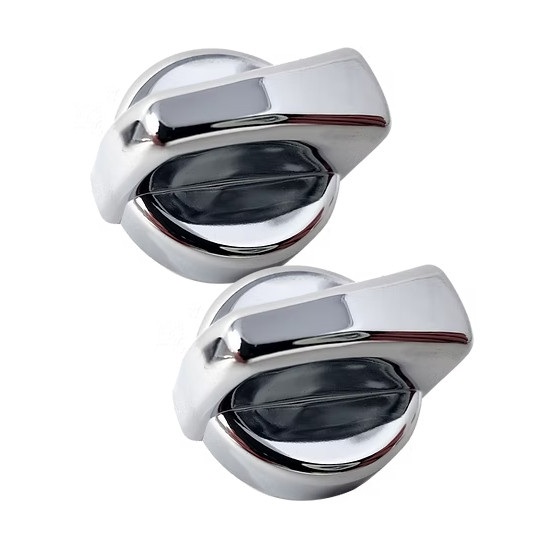 Chrome Plated Aluminum Control Knob- Snap On For Peterbilt 2001-2005