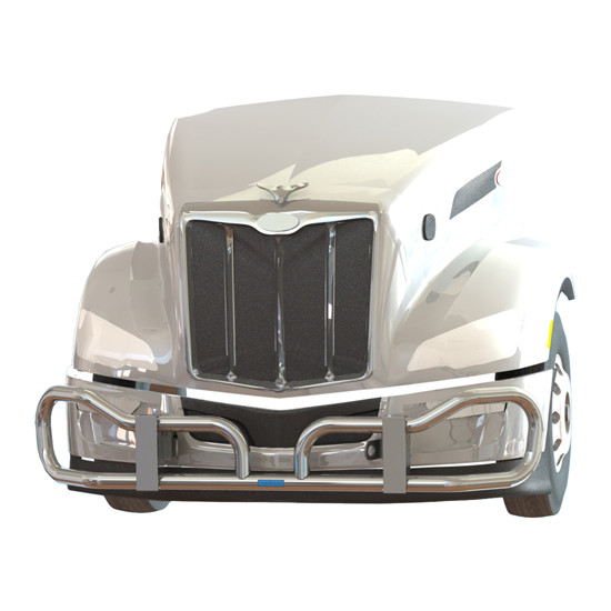 Stainless Steel Modular Bumper Guard W/ Mounting Brackets For Peterbilt 579