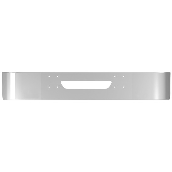 20 Inch Chrome Steel SBA Bumper W/ Mounting & Vent Hole For International 9100, 9200/i & 9400i
