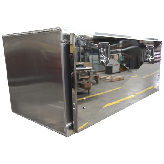 CSM Aluminum Toolbox W/ Stainless Steel Door- 18 x 18 x 48 Inch