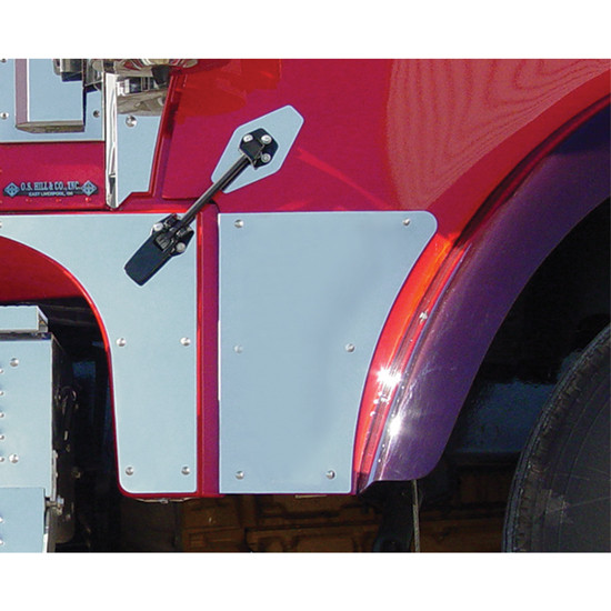 Roadworks Stainless Steel Rivet Mount Hood Extension For International 9900ix
