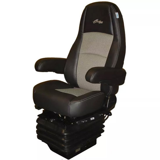 Sears Atlas II LE Black Ultra Leather Heated High Back Seat W/ Togglelink Air Suspension W/ Flat Floor Riser