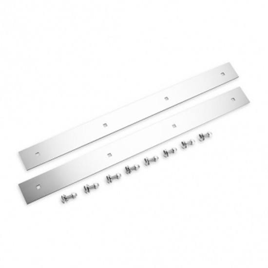 Stainless Steel Mud Flap Top Trims W/ Mounting Hardware 2 X 24 Inch
