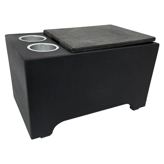 Center Console W/ Dual Cup Holders And Storage Area - 20 X 12.5 X 12 Inch For Day Cab