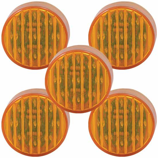 2 Inch Amber LED Light Kit - Pack Of 5