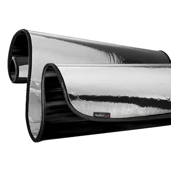 Windshield Sun Shade - Silver/Black For Mack Pinnacle, Granite & Anthem