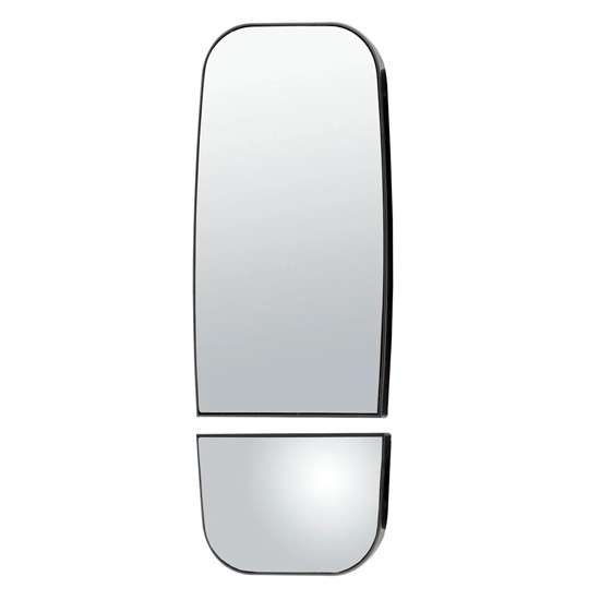 Motorized Dual Vision Flat Glass Mirror Head Replacement Glass Heated 7 X 13 1/2 Inch