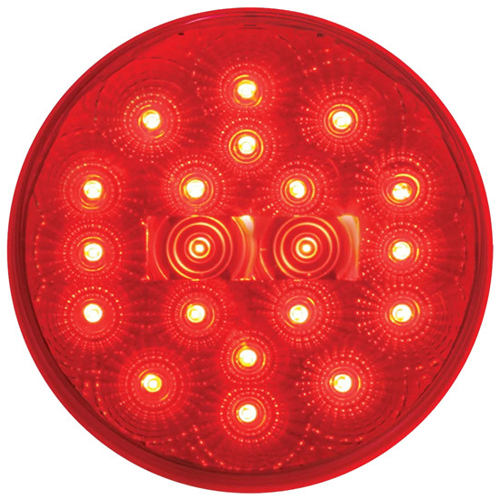 4 Inch Round Low Profile Spyder Red LED Light