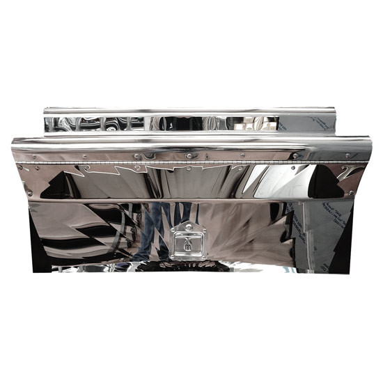 CSM Sunburst Stainless Steel Tool Box Cover For Kenworth W900