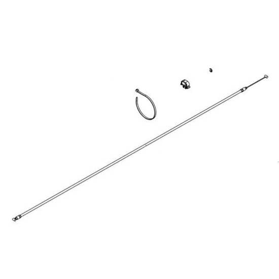 Vendetta Quick Down Cable Service Kit W/ Quick Down Cable, Retaining Clips & Mounting Hardware