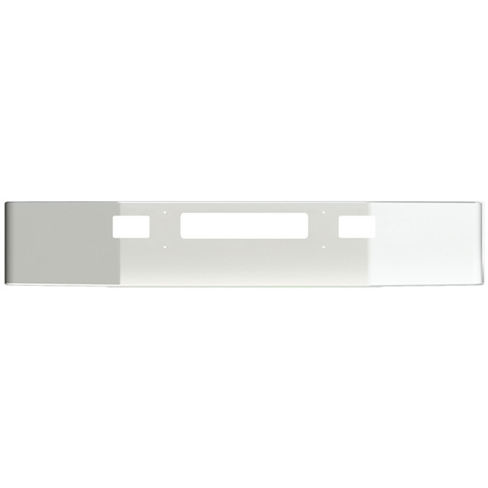 VC Chrome SBA Bumper 18 Inch W/ Mounting, Tow & Vent Holes, 7.62 Inch Tow Hole For Ford F650 & F750