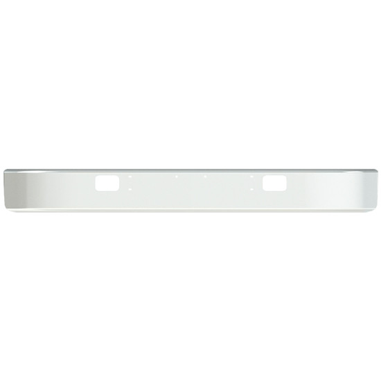 VC 16 Inch Texas Bumper W/ Square Rolled Ends, Mounting & Tow/Hitch Holes For International 4600, 4700, 4800, 4900, 7100, 8100 & 8300 W/ 4 Mount Hole Pattern