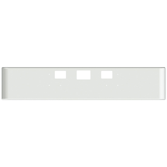 VC 20 Inch Texas Square Bumper W/ Rolled Ends, Mounting & Tow/Hitch Holes For International 5900i