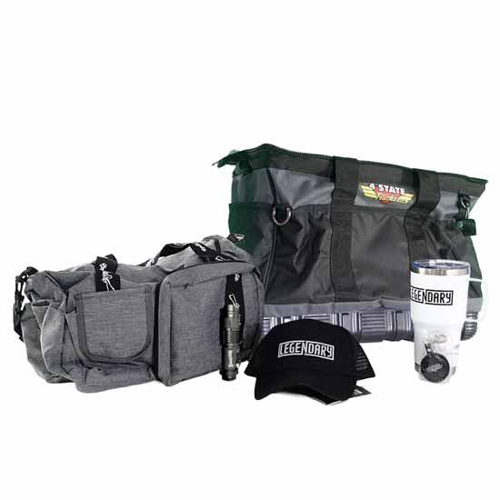 CSM Backpack Bundle W/ Black & Gray Oxford Tool Bag, 30 Oz Travel Cup, Key Chain, Hat & Mini Flash Light