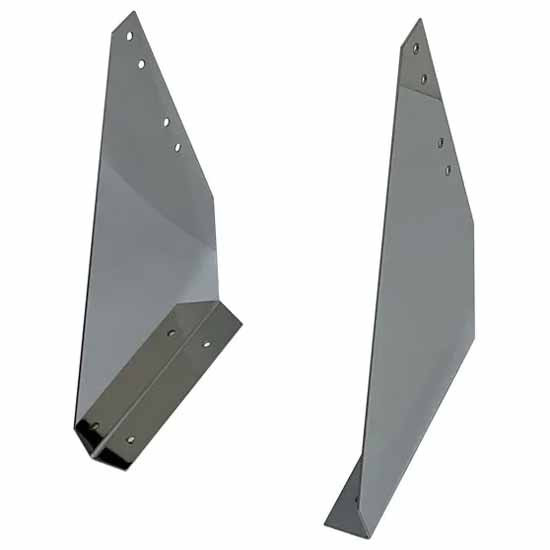 Turnpike Truck Trim Box Step Brackets Polished Stainless Steel For Kenworth