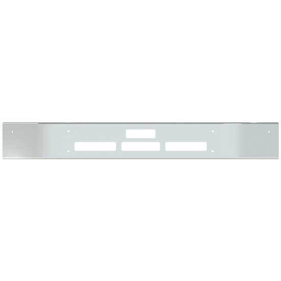 VC 10 Inch Chrome Bumper W/ Open Ends, Mounting, Tow/Hitch & Vent Holes For Mack MR, MRU & MD