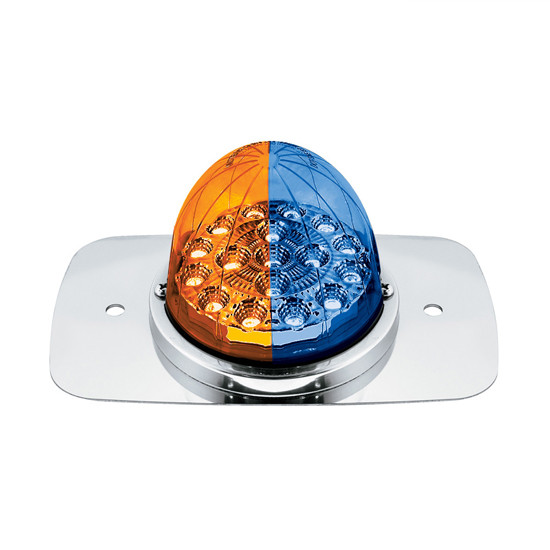 Turn Signal Double Fury Watermelon Light Kit Stainless Steel W/ 17 LEDs & Color Options For Freightliner Cascadia 113/125