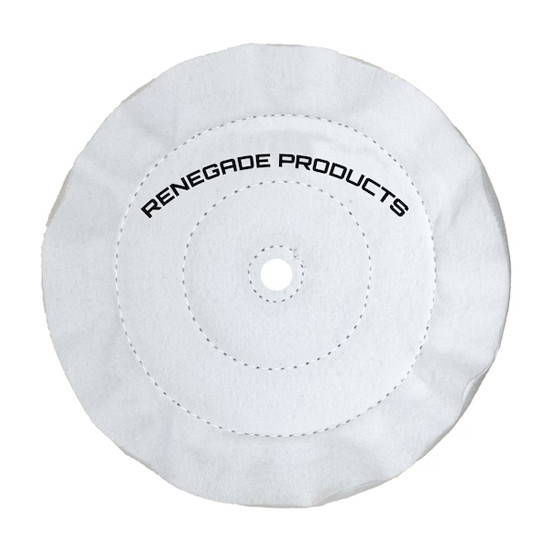 Gold Standard White Airway Buffing Wheel 10 Inch W/ 3 Inch Cling Ring & 55 Ply Construction