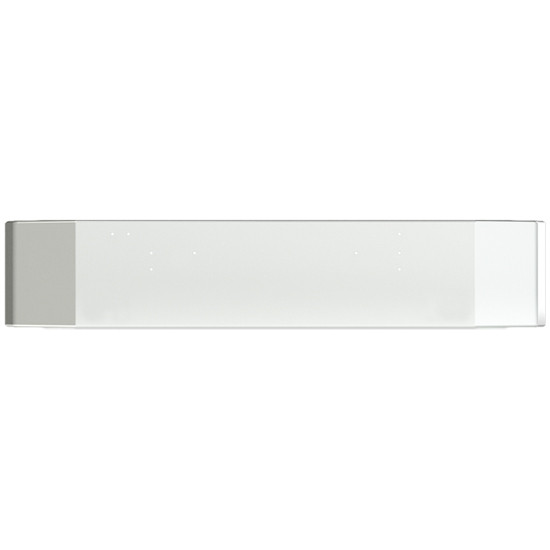 12 Inch Chrome Texas Rolled End Bumper W/ 5 Inch Break Back, Step, Tow Holes & Optional Square Fog Light Holes For International 9370 SBA