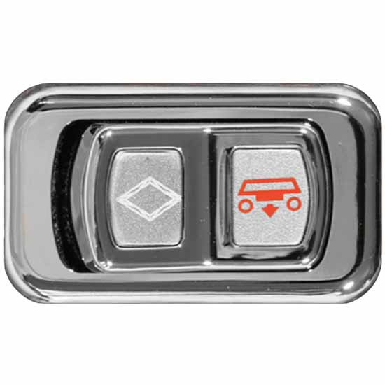 Chrome Rocker Actuator Horizontal Switch Cover For Peterbilt 2006 & Newer