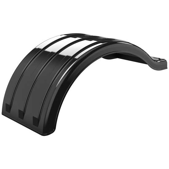 Minimizer Poly Double Deuce 106 Inch OA / 54 Inch Spread Tandem Axle Fender 26 Inch Wide, 22 Inch Drop