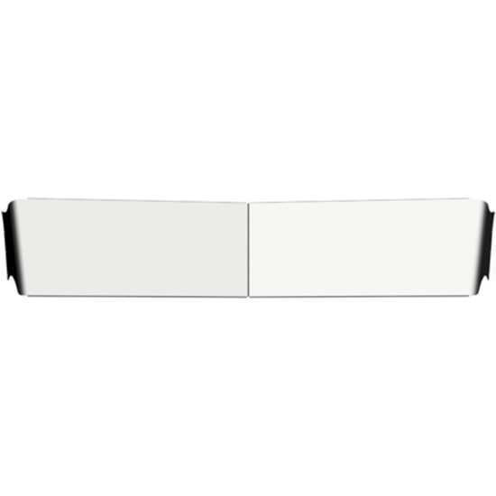 LC 10 Inch Stainless Steel Drop Visor For Kenworth W900B/L W/ Curved Glass