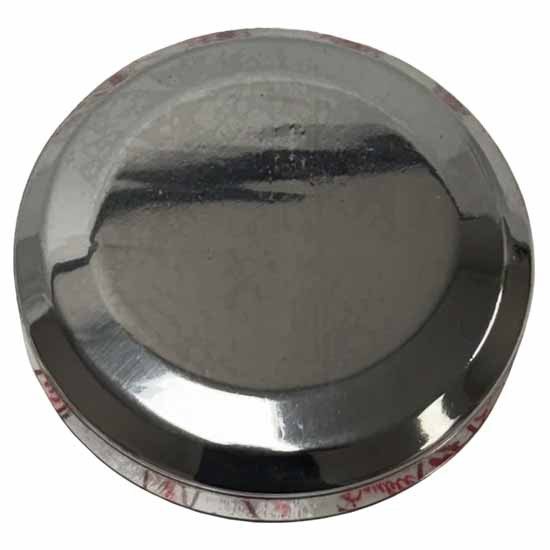 Double JJ Polished Aluminum Hood Ornament Base W/O Ornament Holes