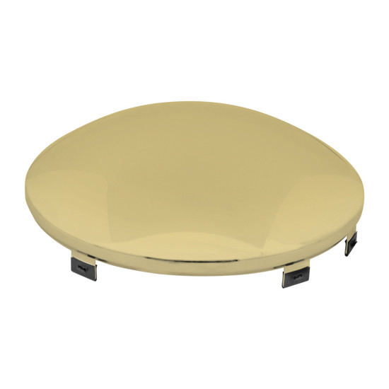 Front Steel Brass Plated Hub Cap 6 Notch For Aluminum Or Steel Wheel