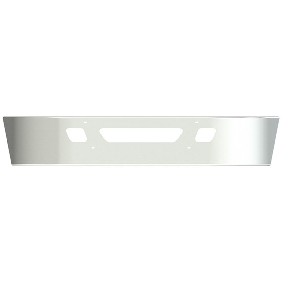VC 18 Inch Chrome SBA Bumper W/ Cutout & Light Holes Options For International DuraStar 4100, 4300, 4400